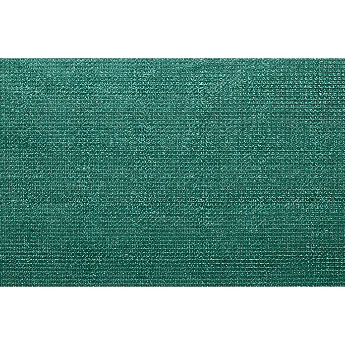 Sichtschutz - 500 x 180 cm, Kunststoff, Grün - Nahaufnahme eines grünen Schattierungsnetzes, ideal für Gartenbau und als Schutz vor Sonne und Wind.