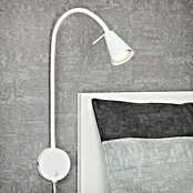 Brilo Aplique de pared LED para cama Comfort Light (4 W, Blanco, L x An x Al: 5,8 x 20,5 x 45 cm, Color de luz: Blanco cálido)