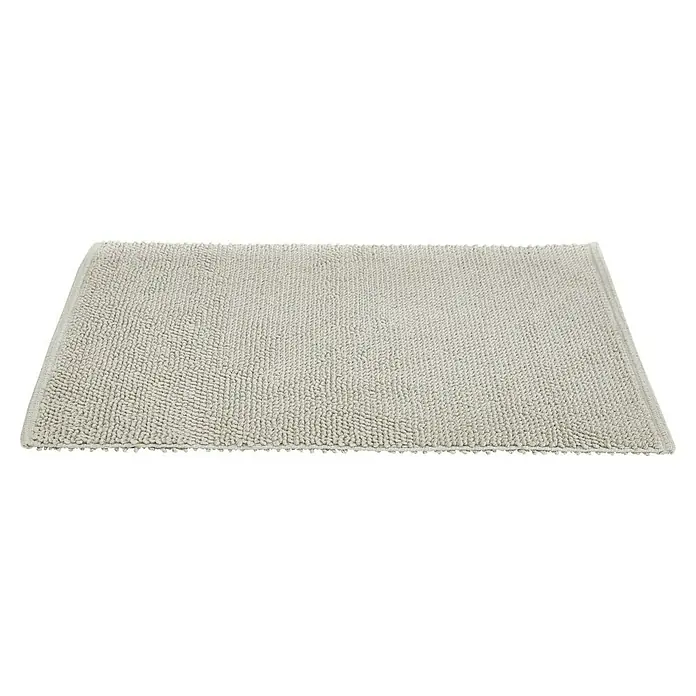 Badteppich Atlanta - 60 x 100 cm, 100% Baumwolle - Ein weicher, rechteckiger Badteppich in einer hellen Farbe, ideal für zusätzlichen Komfort und Wärme im Badezimmer.