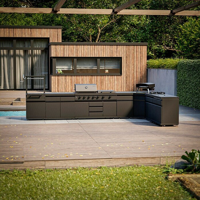 Kingstone Pizzaofen Pizzanello XL (Durchmesser Grillfläche: 44 cm, 5,6 kW, Schwarz, Stahl) | BAUHAUS