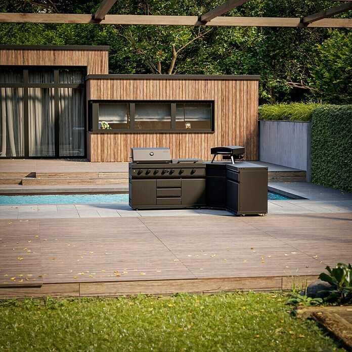 Kingstone Pizzaofen Pizzanello XL (Durchmesser Grillfläche: 44 cm, 5,6 kW, Schwarz, Stahl) | BAUHAUS