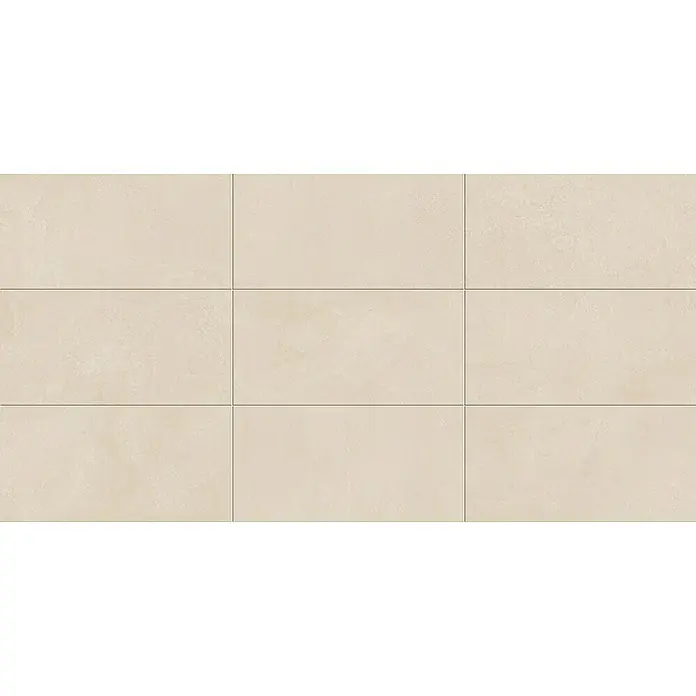 Atlas Concorde Solution Feinsteinzeugfliese Lexington - 30 x 60 cm, Lilium, Matt - Ein Arrangement aus beigen Keramikfliesen, ideal für einen stilvollen und modernen Bodenbelag.