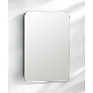 Espejo de pared Ovalado Zen (45 x 70 cm, Blanco)