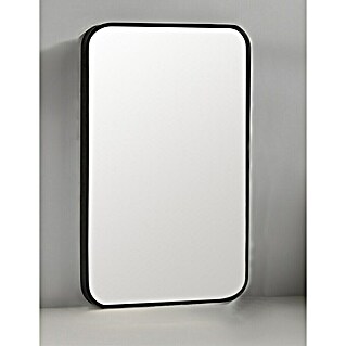 Espejo de pared Ovalado Zen (45 x 70 cm, Negro)