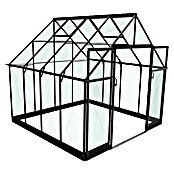 Halls Gewächshaus Qube 88 (Glasstärke: 3 mm, Einscheibensicherheitsglas (ESG), Schwarz)