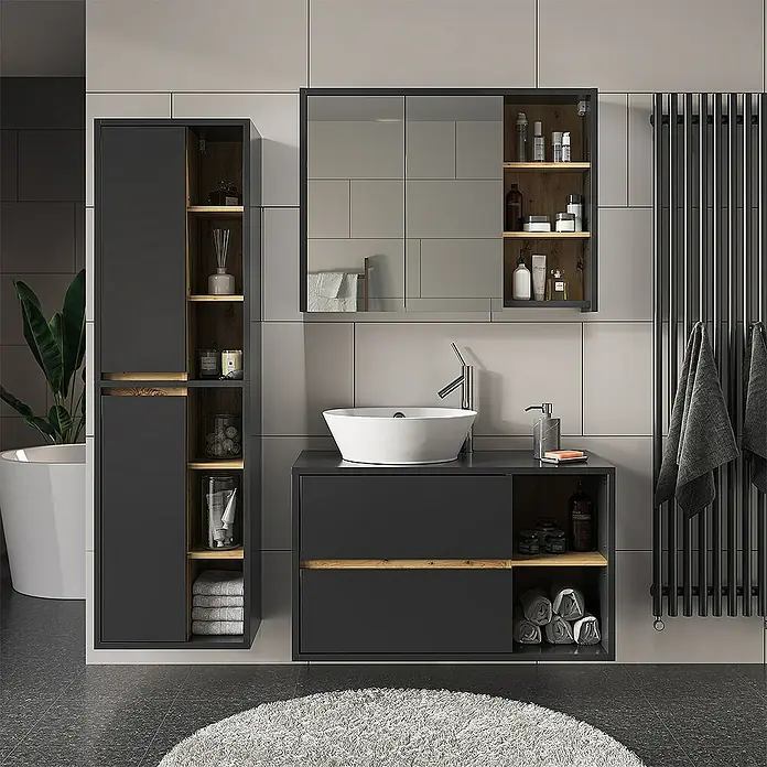 Vicco Spiegelschrank Viola Artisan-Eiche - Sonstiges, Artisan-Eiche