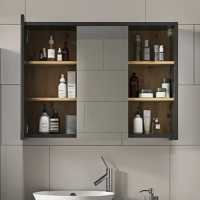 Vicco Spiegelschrank Viola Artisan-Eiche - Sonstiges, Artisan-Eiche