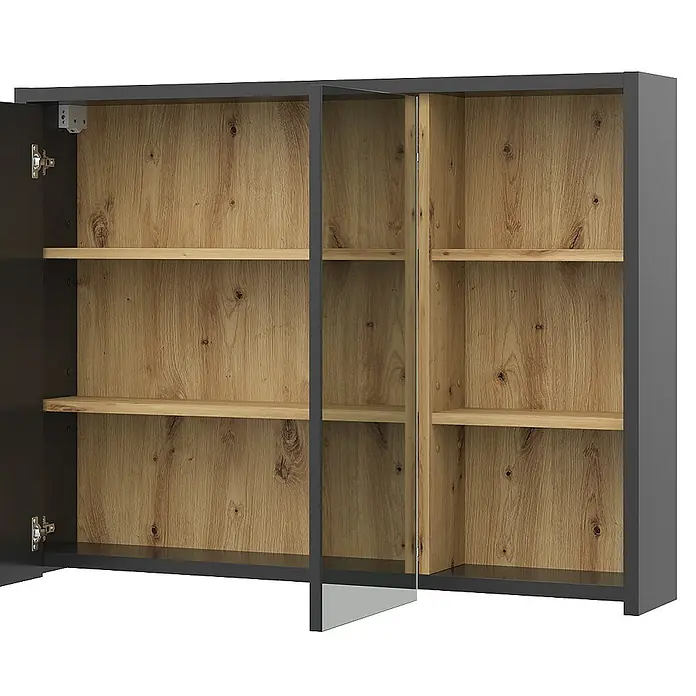 Vicco Spiegelschrank Viola Artisan-Eiche - Sonstiges, Artisan-Eiche