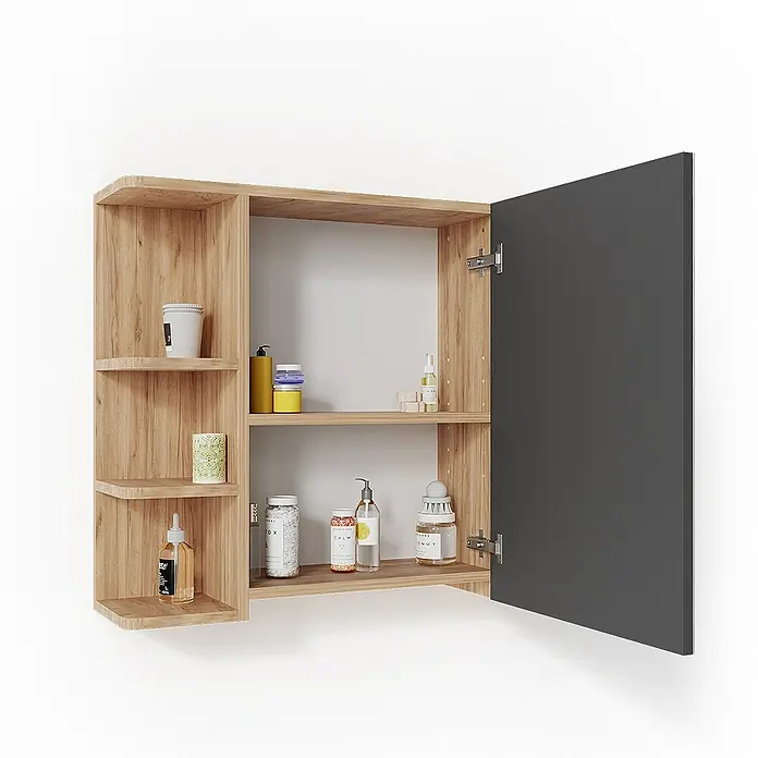 Vicco Spiegelschrank Fynn Goldkraft Eiche - Sonstiges, Goldkraft Eiche