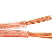 Cable de altavoz libre de oxígeno (1 m, 2,5 mm², Transparente)