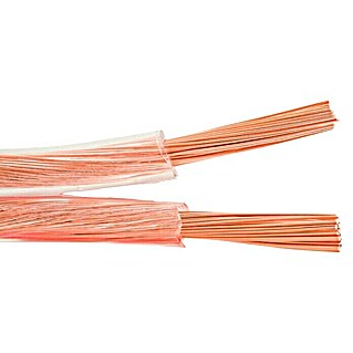 Cable de altavoz libre de oxígeno (1 m, Transparente, 2,5 mm²)