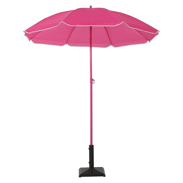 Sunfun Strandschirm (Durchmesser: 180 cm, Pink)