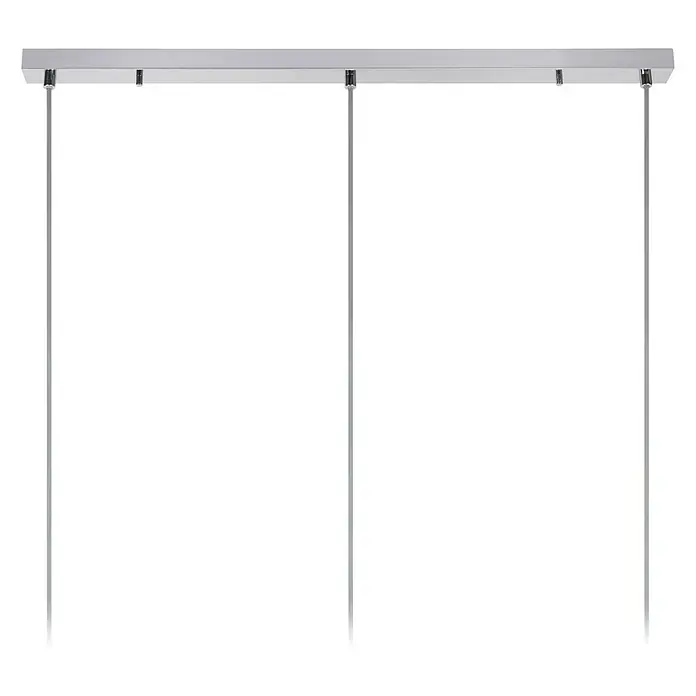 Lucide Eryn Pendelleuchte - L x B x H: 88 x 20 x 157 cm, Anzahl Leuchtmittel: 3 Stk. - Rechteckige Deckenleuchte mit drei Abhängungen aus Metall, minimalistisches Design für moderne Beleuchtungslösungen im Innenbereich.