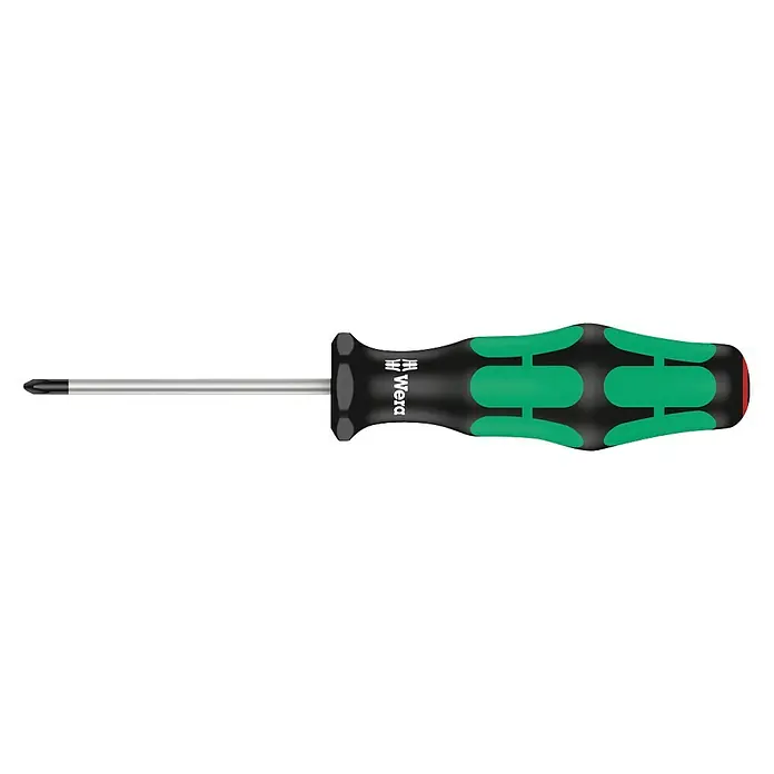 Wera Kraftform Plus Schraubendreher 350 - PH 0, 60 mm - Wera Kreuzschlitzschraubendreher mit ergonomischem Griff für komfortables Schrauben und hohe Drehmomentübertragung.
