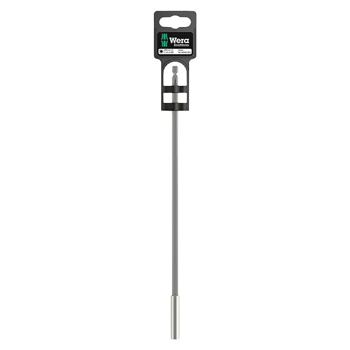 Wera Bithalter 899/4/1 S - Länge: 300 mm, Magnetisch - Abbildung eines Wera Bit-Halters 899/4/1 mit einer Länge von 300 mm, präsentiert in seiner Verkaufsverpackung.