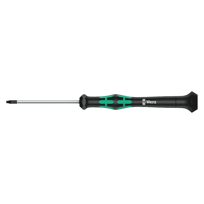 Wera Elektriker-Schraubendreher Kraftform Micro 2067 - TX 7 BO, 60 mm - Wera Torx Schraubendreher mit ergonomischem Griff für komfortables Arbeiten, ideal für präzise Schraubarbeiten.