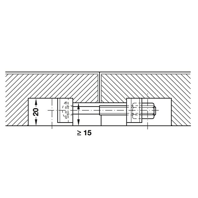 Häfele Arbeitsplattenverbinder (Länge: 150 mm)