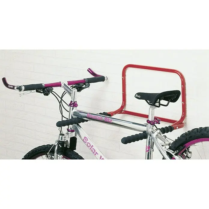 Fahrradhalterung B053QRA - Geeignet für: 2 Fahrräder, Belastbarkeit: 30 kg - Fahrradaufbewahrung: Wandmontierter Fahrradständer für ein Mountainbike, ideal zur platzsparenden Lagerung Ihres Fahrrads in der Garage.