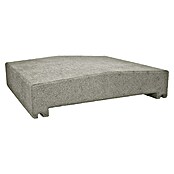 Mauerabdeckplatte R (25 x 26 x 4,8 cm, Grau, Beton)