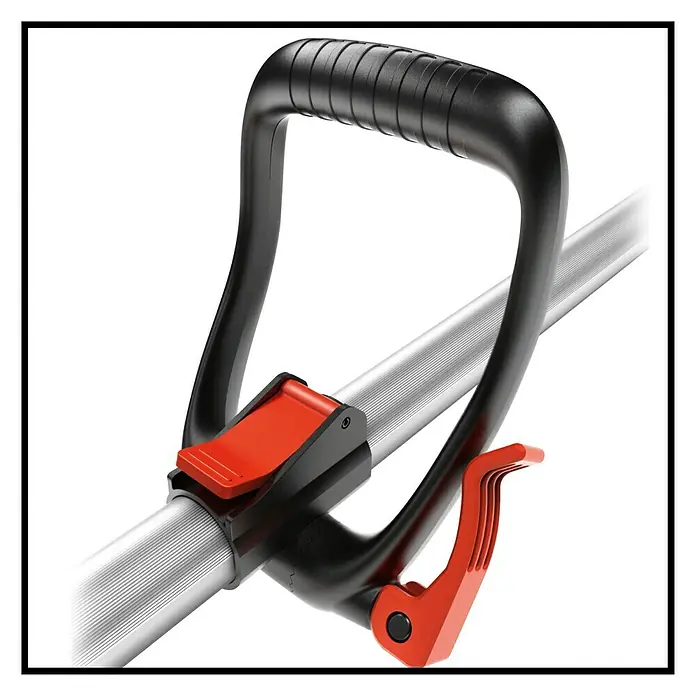 Einhell Power X-Change 18V Akku-Heckenschere GE-HH 18/45 Li T-Solo - 18 V, Li-Ionen, Ohne Akku, Schnittlänge: 40 cm - Nahaufnahme des ergonomischen Griffs einer Greifzange, der Komfort und präzise Steuerung beim Aufheben von Gegenständen bietet.