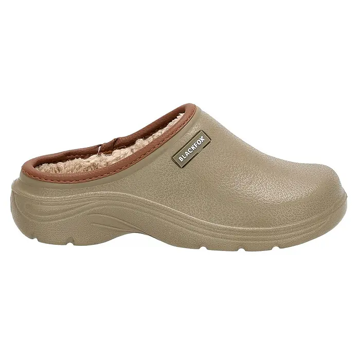 Black Fox Gartenclogs Winterschuh Sherlow - Schuhgröße: 43, Khaki - Beige Blackfox Gartenschuhe mit warmem Futter. Ideal für Gartenarbeit und Freizeit, bieten Komfort und Schutz vor Kälte.