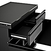 Kingstone Cube Outdoorküchen-Modul Doppelschrank (Schwarz, B x T x H: 100 x 58 x 90 cm, Stahl, Sintered Stone) | BAUHAUS