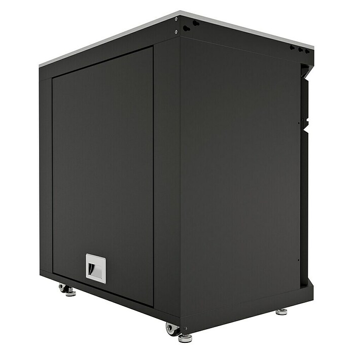 Kingstone Cube Outdoorküchen-Modul Ecke (Schwarz, B x T x H: 58 x 58 x 90 cm, Stahl, Sintered Stone) | BAUHAUS