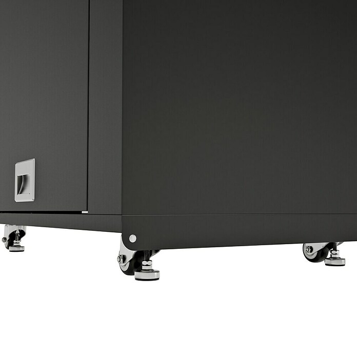Kingstone Cube Outdoorküchen-Modul Ecke (Schwarz, B x T x H: 58 x 58 x 90 cm, Stahl, Sintered Stone) | BAUHAUS