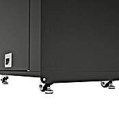 Kingstone Cube Outdoorküchen-Modul Ecke (Schwarz, B x T x H: 58 x 58 x 90 cm, Stahl, Sintered Stone) | BAUHAUS