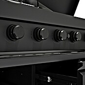Kingstone Cube Outdoorküche 4500 (Schwarz, Material Grillfläche: Gusseisen, Anzahl Brenner: 7) | BAUHAUS