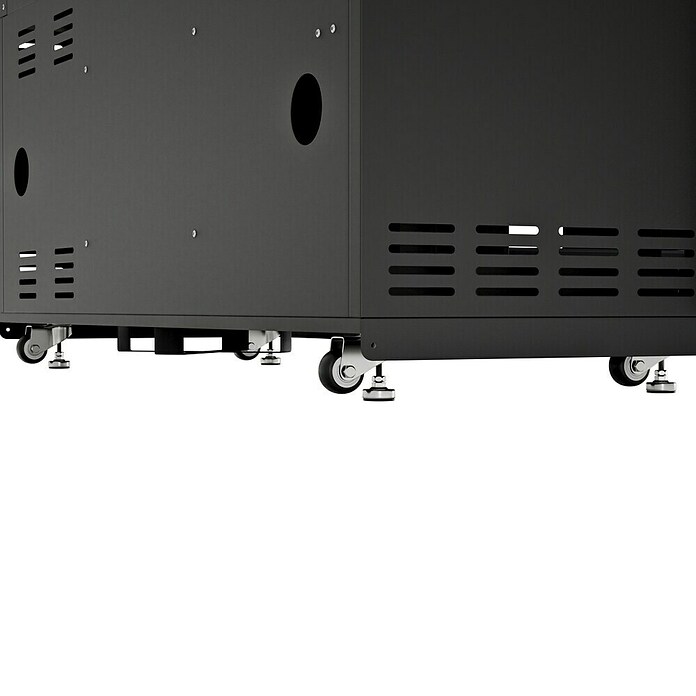 Kingstone Cube Outdoorküche 4500 (Schwarz, Material Grillfläche: Gusseisen, Anzahl Brenner: 7) | BAUHAUS