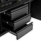 Kingstone Cube Outdoorküche 4500 (Schwarz, Material Grillfläche: Gusseisen, Anzahl Brenner: 7) | BAUHAUS