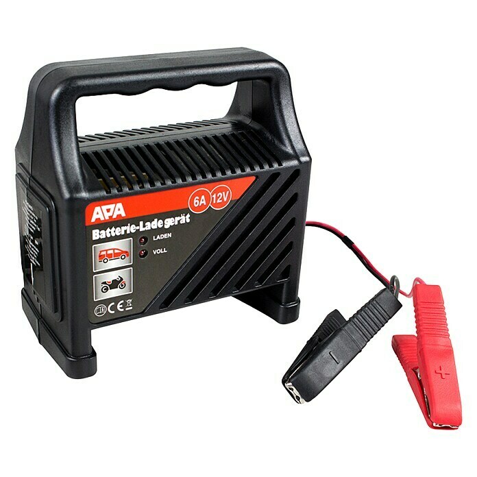 Absaar Batterie-Ladegerät (Ausgangsspannung: 6/12 V, Geeignet für:  Blei-Säure-Batterien)