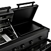Kingstone Cube Outdoorküche 4500 (Schwarz, Material Grillfläche: Gusseisen, Anzahl Brenner: 7) | BAUHAUS