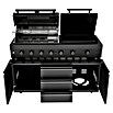 Kingstone Cube Outdoorküche 4500 (Schwarz, Material Grillfläche: Gusseisen, Anzahl Brenner: 7) | BAUHAUS