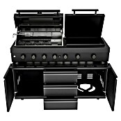 Kingstone Cube Outdoorküche 4500 (Schwarz, Material Grillfläche: Gusseisen, Anzahl Brenner: 7) | BAUHAUS