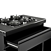 Kingstone Cube Outdoorküchen-Modul Gaskochfeld (Schwarz, B x T x H: 100 x 58 x 90 cm, Stahl, Sintered Stone) | BAUHAUS