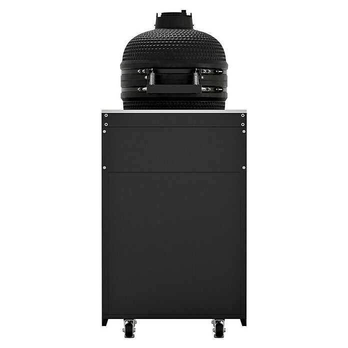 Kingstone Cube Holzkohlegrill Kamado (Durchmesser Grillfläche: 38 cm, Schwarz) | BAUHAUS