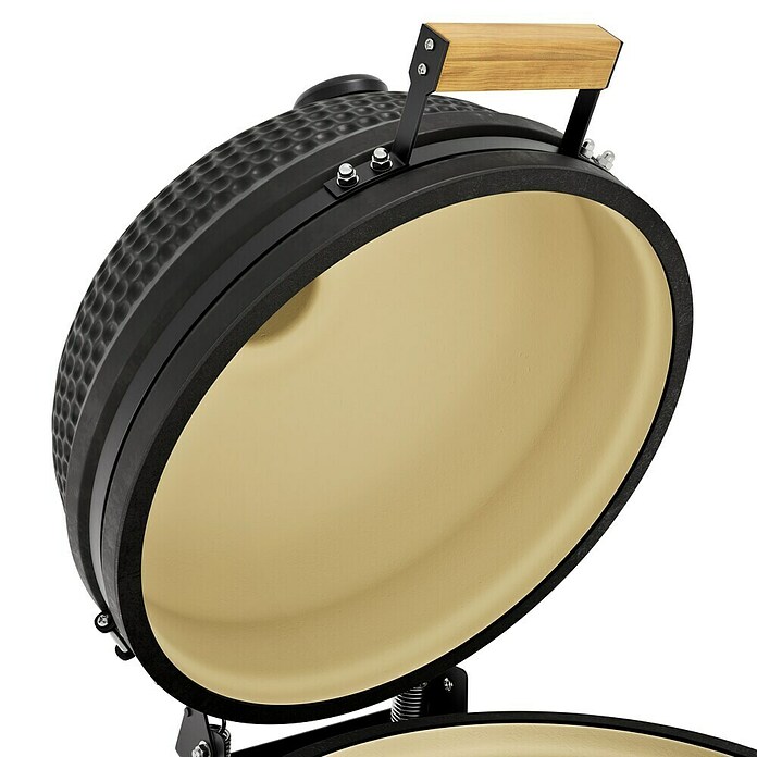 Kingstone Cube Holzkohlegrill Kamado (Durchmesser Grillfläche: 38 cm, Schwarz) | BAUHAUS
