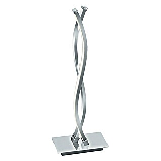 Eglo Lámpara de sobremesa LED Lasana 2 (10 W, L x An x Al: 16 x 10 x 46 cm, Cromo, Blanco cálido)