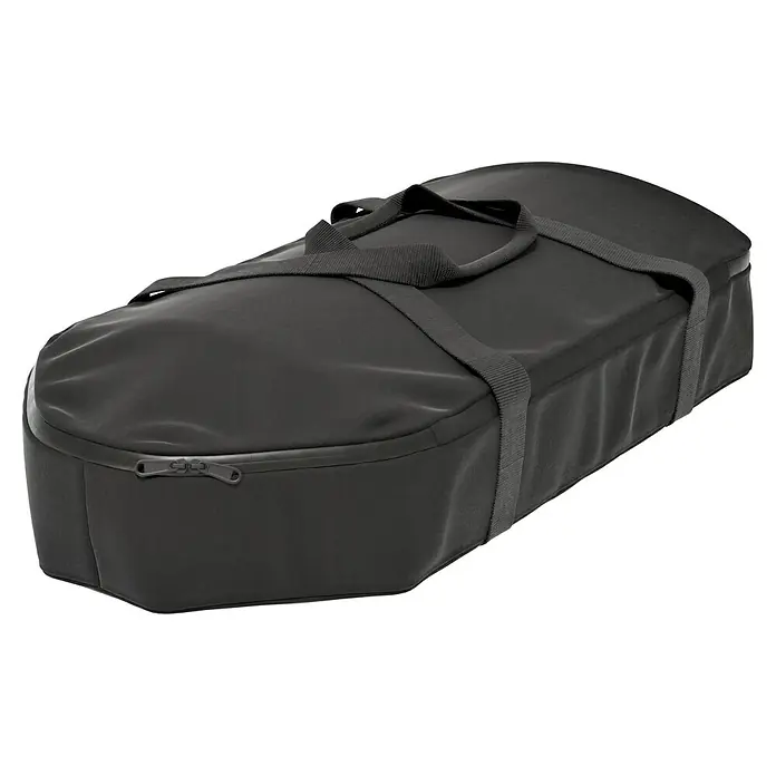 Kingstone Aufbewahrungstasche Pizzanello - Passend für: Kingstone Pizzaofen Pizzanello M, Kunststoff - Abgebildete ist eine schwarze Babytasche mit Reißverschluss und Tragegriffen, ideal für unterwegs und einfache Transporte von Babyartikeln.
