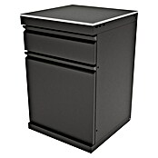 Kingstone Cube Outdoorküchen-Modul Basisschrank (Schwarz, B x T x H: 58 x 58 x 90 cm, Stahl, Sintered Stone) | BAUHAUS