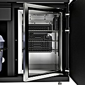 Kingstone Cube Outdoorküchen-Modul Spüle & Kühlschrank (Schwarz, B x T x H: 100 x 58 x 90 cm, Stahl, Edelstahl, Sintered Stone) | BAUHAUS