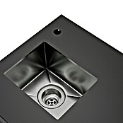 Kingstone Cube Outdoorküchen-Modul Spüle & Kühlschrank (Schwarz, B x T x H: 100 x 58 x 90 cm, Stahl, Edelstahl, Sintered Stone) | BAUHAUS