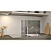 CUCINE Küchenrückwand (Dark Concrete, 60 x 40 cm, Stärke: 6 mm, Einscheibensicherheitsglas (ESG))