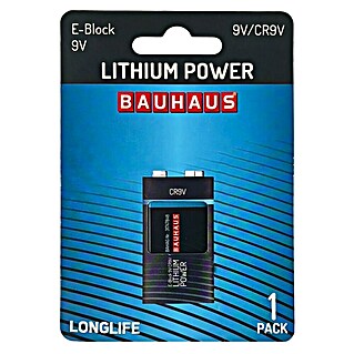BAUHAUS Pila CR9V (9 V, Sulfuro de hierro - litio)