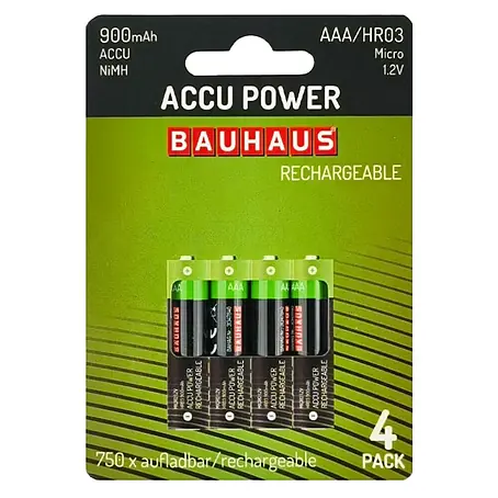 BAUHAUS  Pilas recargables HR03 AAA