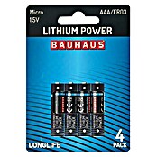 BAUHAUS Pila AAA FR03 (Micro AAA, 1,5 V, 4 ud.) | BAUHAUS