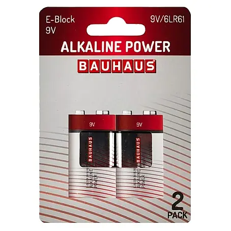 BAUHAUS  Pila ALCALINAS 6LR61 9V
