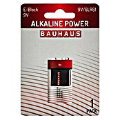 BAUHAUS Pila ALCALINAS 6LR61 9V (Block 9 V, Alcalino manganeso, 9 V, 1 ud.) | BAUHAUS